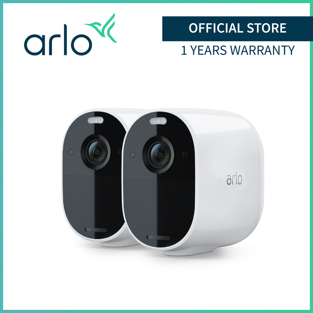 ARLO Essential Spotlight Camera VMC2230 | Wire-Free, 1080p Video | Color Night Vision, 2-Way Audio, 6-Month Battery Life, Motion Activated, Direct to Wi-Fi, No Hub Needed | Works with Alexa | White
